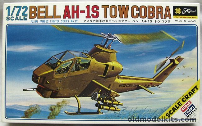 Fujimi 1/72 Bell AH-1S TOW Cobra - US Army, 7A22-500 plastic model kit